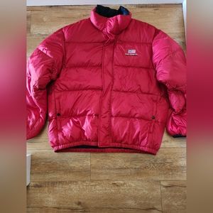 Vintage Polo Jeans Ralph Lauren Puffer 60% Down Jacket Men XL Oversized USA Flag